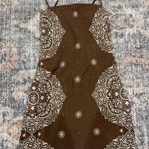 NWOT Abercrombie Scarlett Strapless Skort Bandana